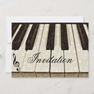 Invitation Notes de musique & Touches_