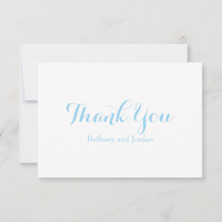 Invitation Notes de remerciements personnalisées Ocean Blue