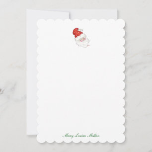 Invitation Notes Père Noël personnalisées