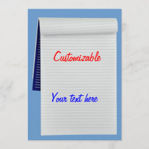 Invitation Notes pour ordinateur portable personnalisables