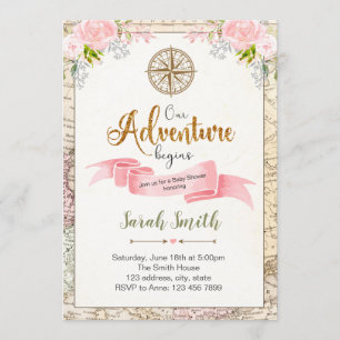 Invitation Notre aventure commence l'invitation