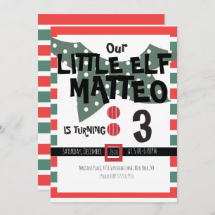 Invitation Notre Costume Petit Elfe-Elfe N'Importe Quel Âge A