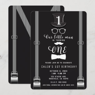 Invitation Notre ęr anniversaire un de petites d'homme