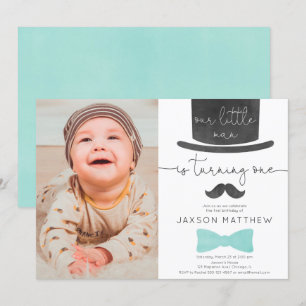 Invitation Notre ?ère photo d'anniversaire de petit d'homme