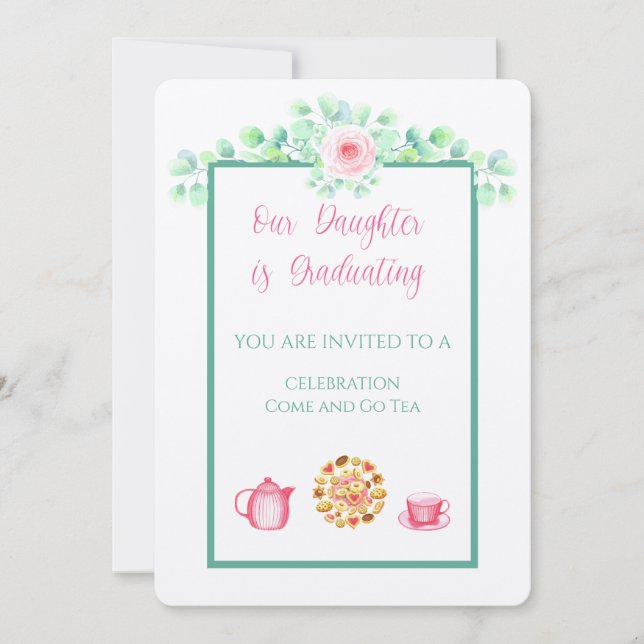 Invitation Notre Fille Est Diplômée Du Linge (Devant)