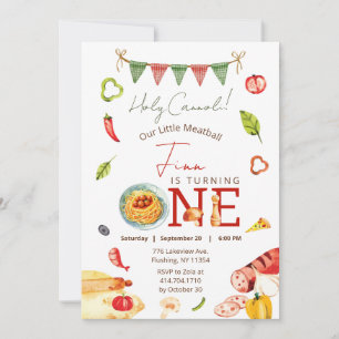 Invitation Notre Little Meatball 1er anniversaire