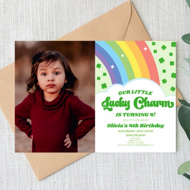 Invitation Notre Lucky Charm St. Patrick's Day Birthday Party (Créateur téléchargé)