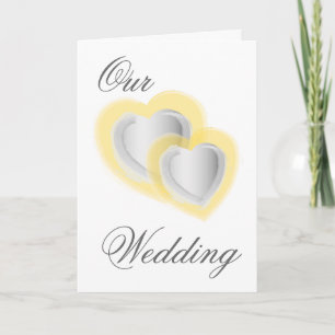 Invitation Notre mariage - customisé - customisé