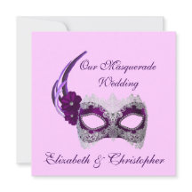 "Notre mariage masqué" - Masque royal pourpre