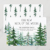Notre nouveau cou des arbres d'épicéa des bois qui