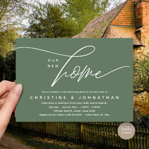 Invitation Notre Nouvelle Maison, Cosy Lovely House Party