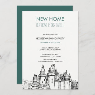 Invitation Notre nouvelle maison est notre partie de