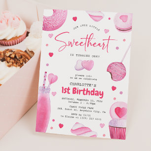 Invitation Notre petit amour 1er anniversaire