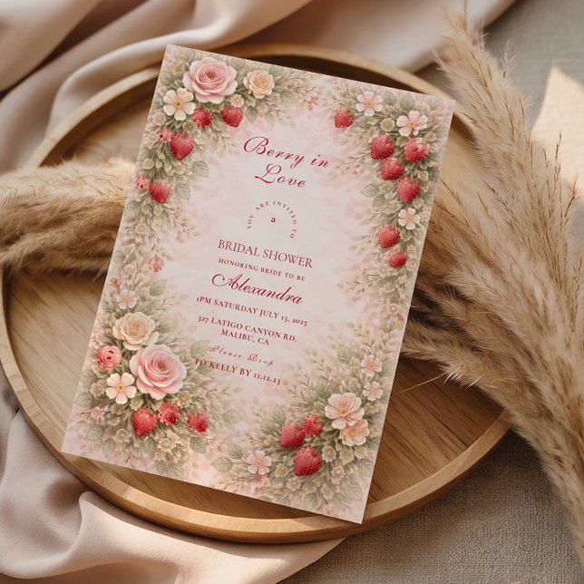 Invitation Notre Petit Amour de Fraise (Créateur téléchargé)