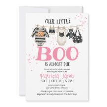 Notre petit Boo est presque arrivé Fille Baby Show