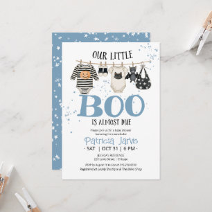 Invitation Notre petit Boo est presque là Baby Shower