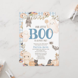 Invitation Notre petit Boo est presque là Baby Shower