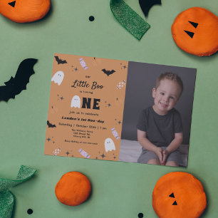 Invitation Notre Petit Boo Halloween 1er Anniversaire