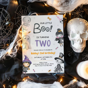 Invitation Notre Petit Boo Turner Deux Halloween 2e Anniversa