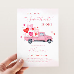Invitation Notre Petit Chéri Fait Un Anniversaire à la Saint-