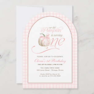 Invitation Notre Petit Citrouille a un An 1er Anniversaire