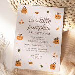 Invitation Notre Petit Citrouille Fête Son Anniversaire<br><div class="desc">invitations à la fête d'anniversaire "notre petit citrouille" sur le thème du citrouille. N'importe quel âge peut être utilisé ! Customisez facilement le libellé avec les détails de votre fête pour faire de l'invitation votre propre!</div>