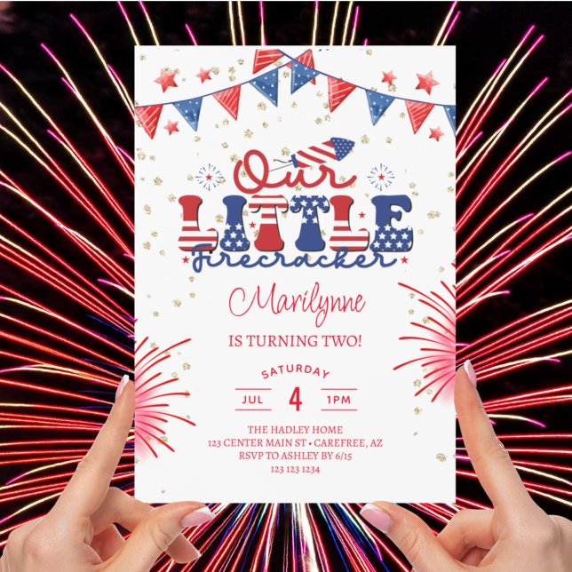 Invitation Notre Petit Feu d'Artifice 2e Anniversaire (Créateur téléchargé)