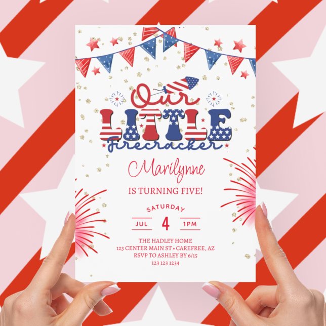 Invitation Notre Petit Feu d'Artifice 5ème Anniversaire (Créateur téléchargé)