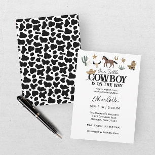 Invitation Notre Petit Garçon Fête de Naissance de Rodeo West