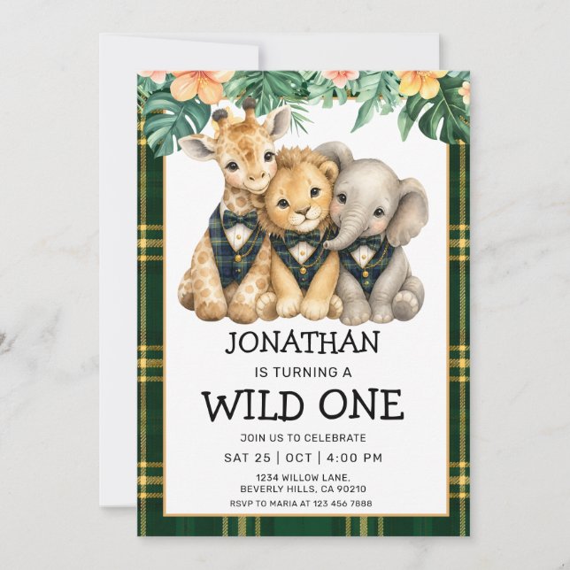 Invitation Notre petit gentleman devient un sauvageon (Devant)