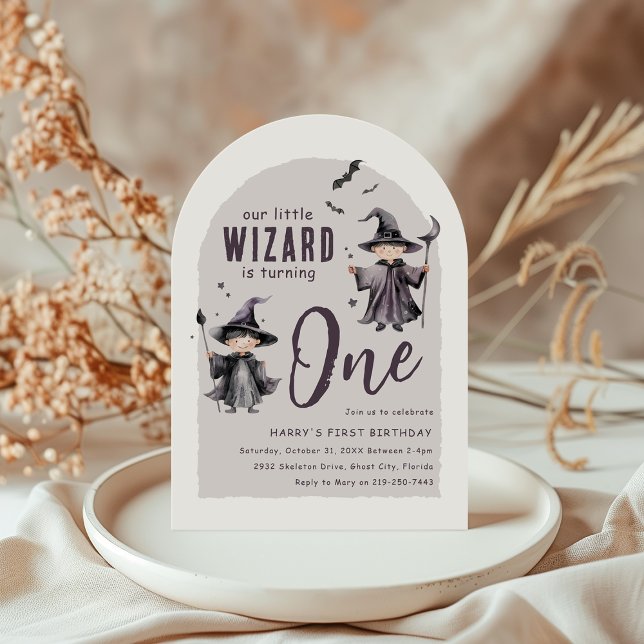 Invitation Notre Petit Magicien | Première Fête d'Anniversair (Créateur téléchargé)