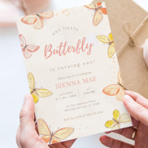 Notre petit papillon Buttercream 1er anniversaire