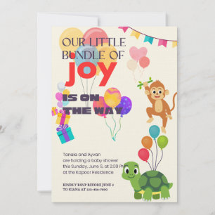 Invitation Notre petit paquet de joie est en route.