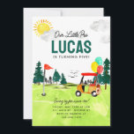 Invitation Notre Petit Pro Swing Parte-tee Kids Golf Annivers<br><div class="desc">Invitation d'anniversaire</div>