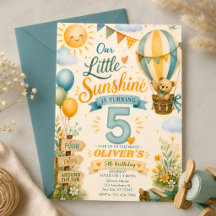 Notre Petit Soleil 5ème Anniversaire Montgolfière