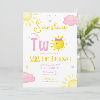 INVITATION NOTRE PETIT SOLEIL FAIT DEUX ANS.