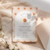 Notre Petit Soleil Soleil Rétro Minimal 1er Annive