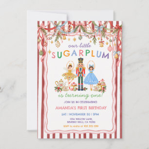 Invitation Notre petit sucre d'orge a un an