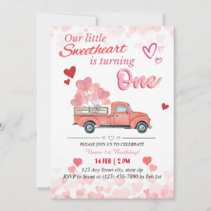 Invitation Notre petite amoureuse est en train de tourner un