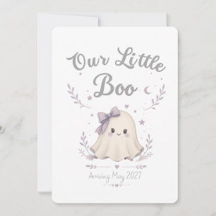 Invitation Notre petite Boo annonce de grossesse pour Hallowe