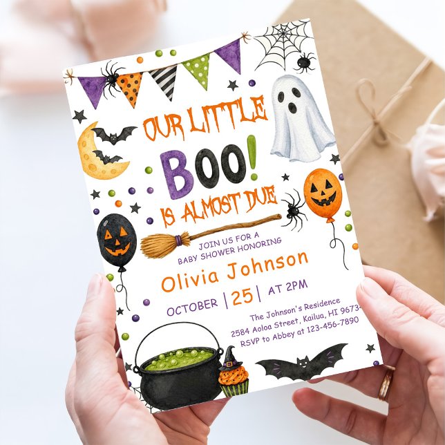 Invitation Notre petite Boo Baby Shower (Créateur téléchargé)