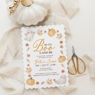 Invitation Notre petite boo Baby Shower d'automne