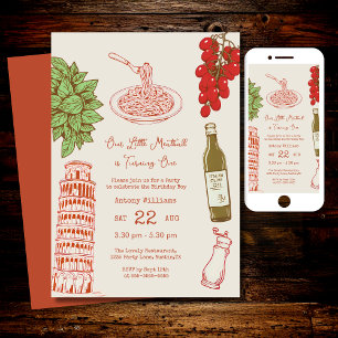 Invitation Notre petite boulette de viande fête son 1er anniv