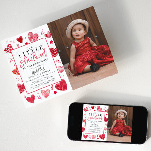 Invitation Notre petite chérie Enfants Photo Fête d'anniversa
