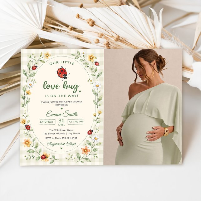 Invitation Notre petite coccinelle de bébé Shower d'amour (Créateur téléchargé)