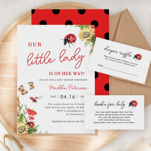 Invitation Notre Petite-Dame Est Sur Le Chemin Du Baby shower (Créateur téléchargé)