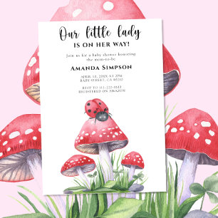 Invitation Notre Petite-Dame Est Sur Le Chemin Du Baby shower
