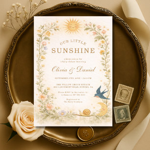 Invitation Notre petite fête de baby shower pour couples