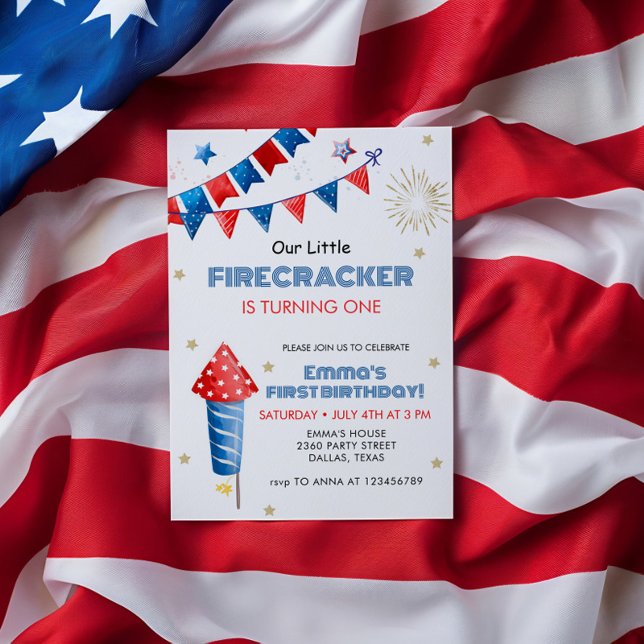 Invitation Notre petite fêteuse 1ère fête d'anniversaire (Créateur téléchargé)