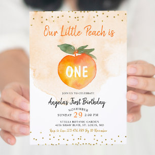 Invitation Notre Petite pêche tourne un Anniversaire